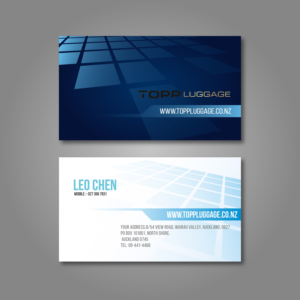 Business Card Design by DesignMe Graphics for Topp Luggage | Design: #14203917