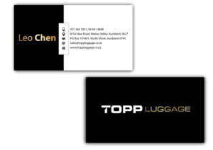 Business Card Design by Olga_artbox for Topp Luggage | Design: #14189339