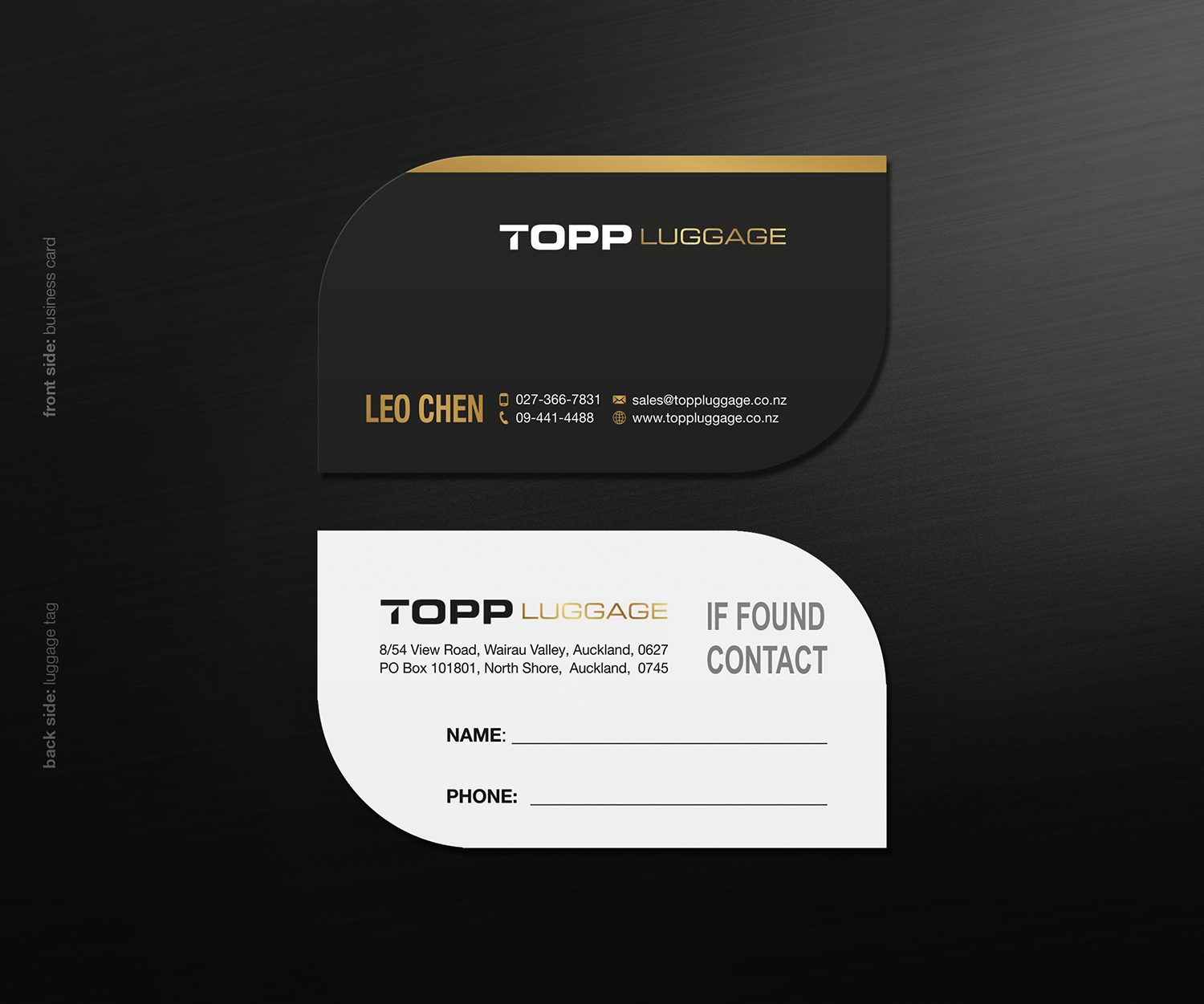 Business Card Design by logodentity for Topp Luggage | Design #14120981