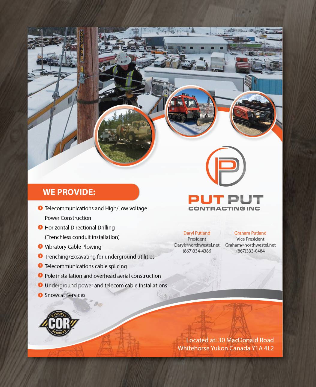 Werbe-Design von alex989 für Put Put Contracting Inc | Design: #14137834