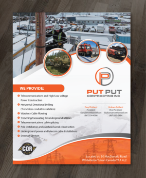Werbe-Design von alex989 für Put Put Contracting Inc | Design: #14137834