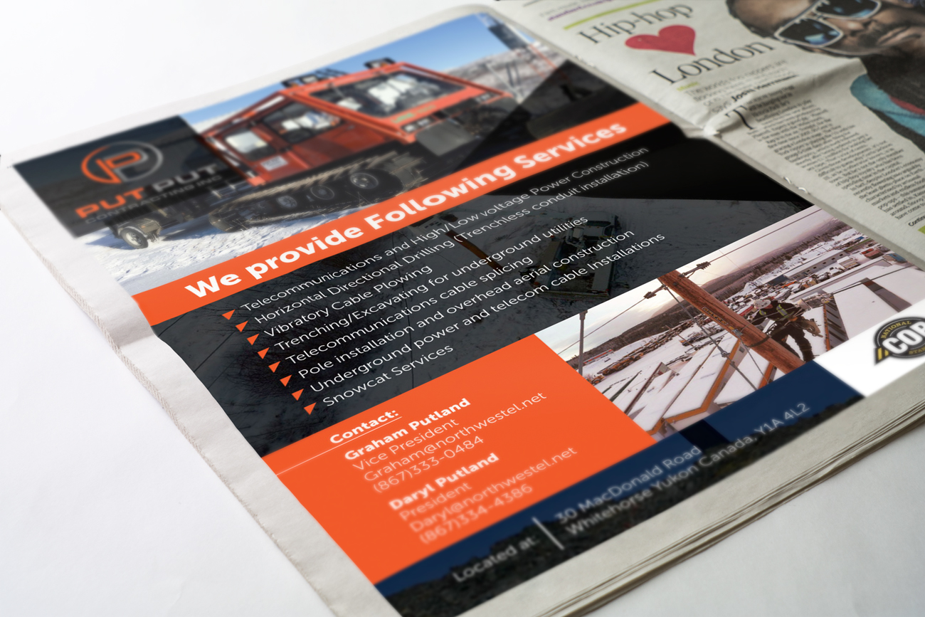 Advertisement Design by Impressive Solutions for Put Put Contracting Inc | Design #14137559
