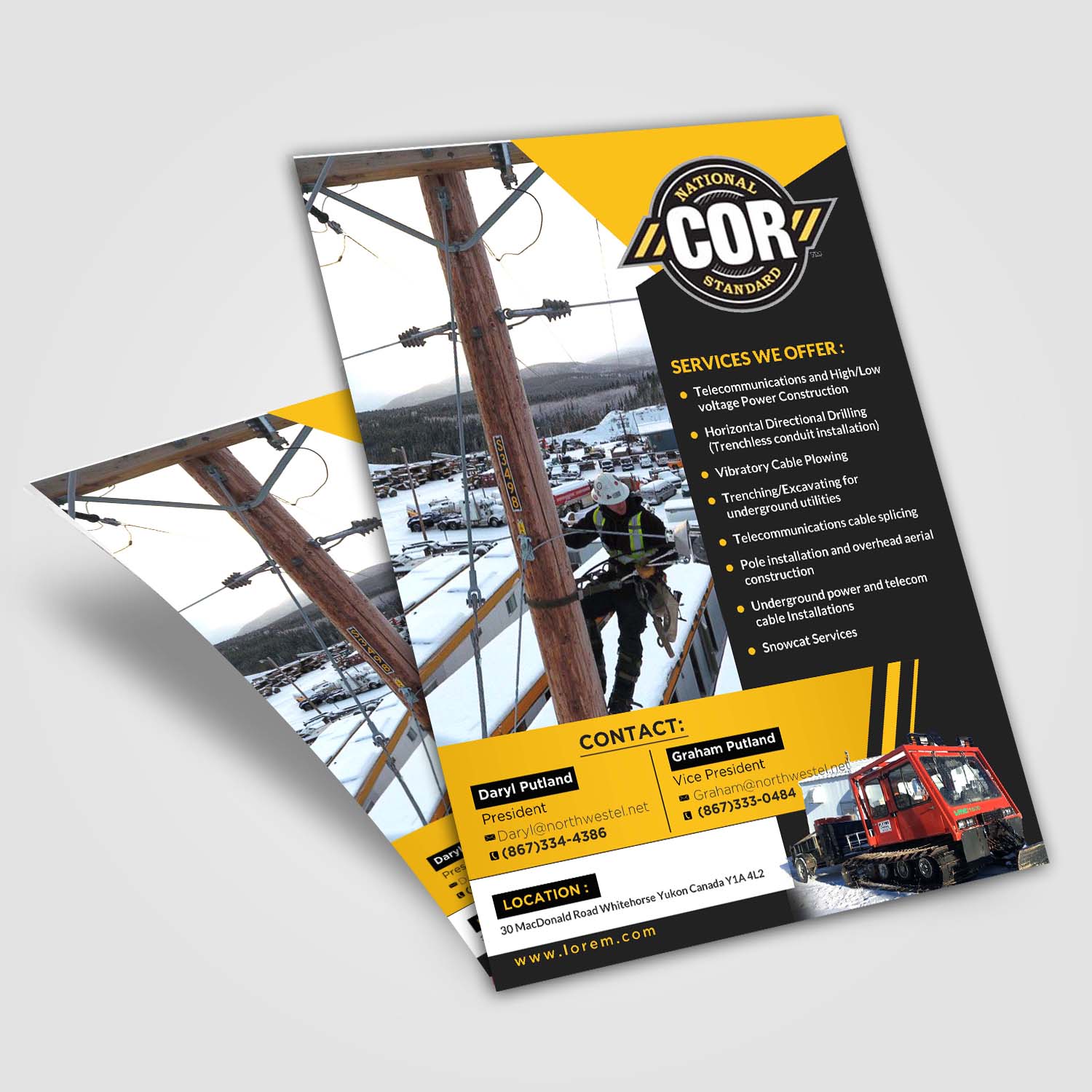 Advertisement Design by debdesign for Put Put Contracting Inc | Design #14159558