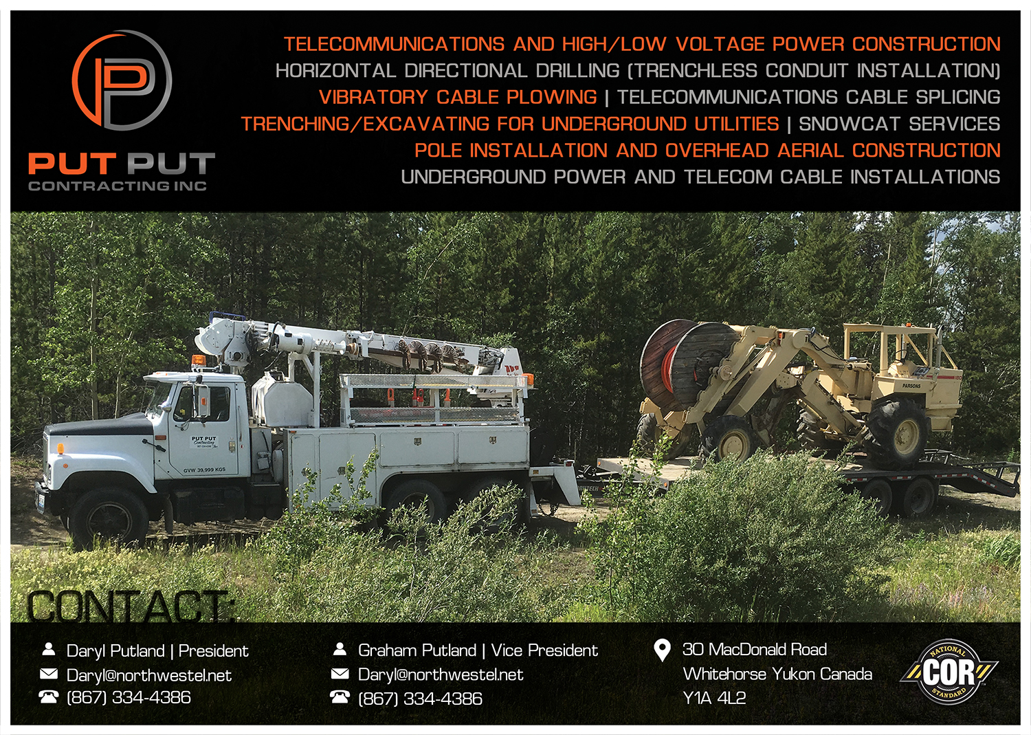 Advertisement Design by SheenaMcBride for Put Put Contracting Inc | Design #14132549