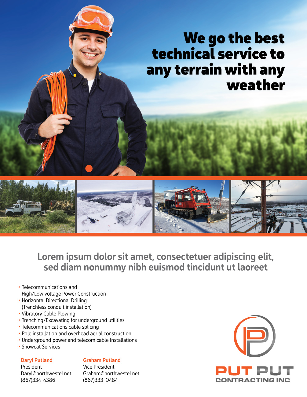 Advertisement Design by JCR for Put Put Contracting Inc | Design #14184723