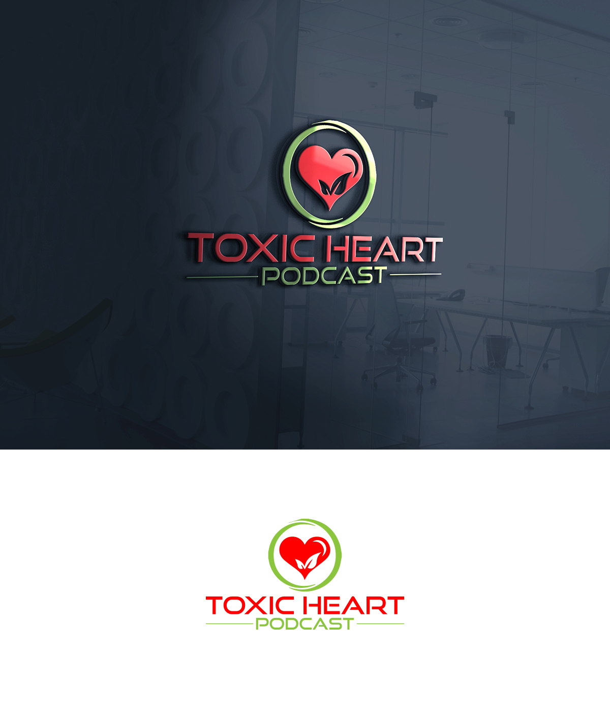 Logo Design by supercreative for Toxic Heart Podcast | Design #14117395