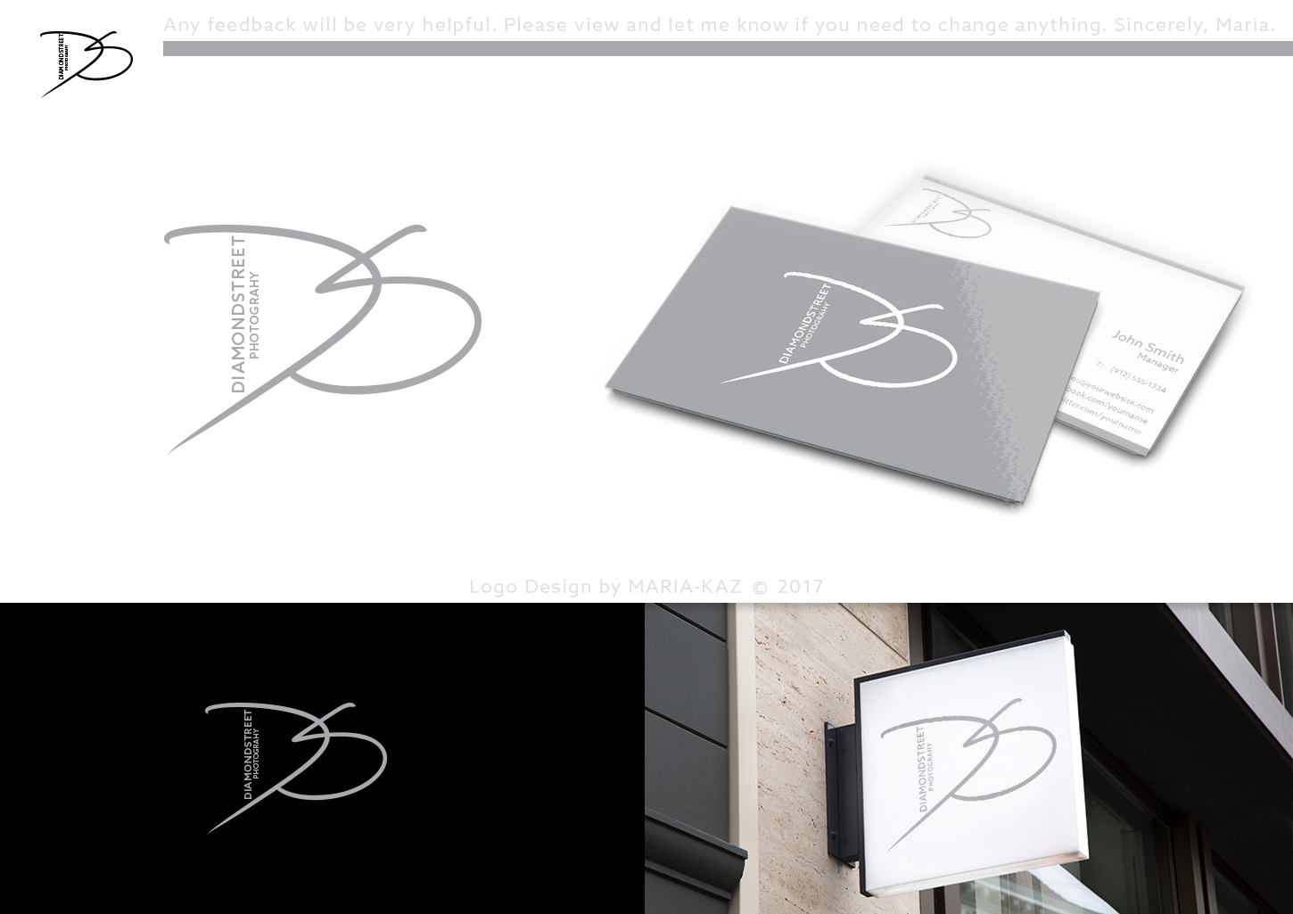 Diseño de Logo por maria-kaz para DIAMOND STREET PHOTOGRAPHY | Diseño #14236126