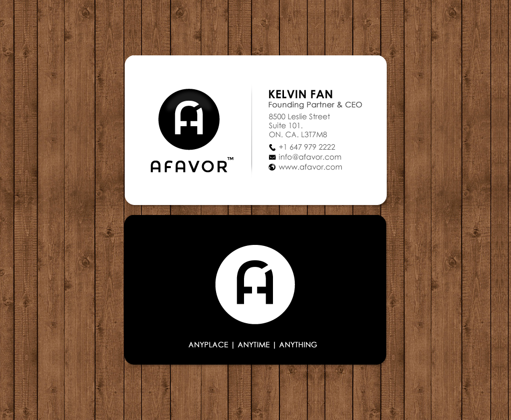 Visitenkarten-Design von chandrayaan.creative für AFAVOR | Design #14139900