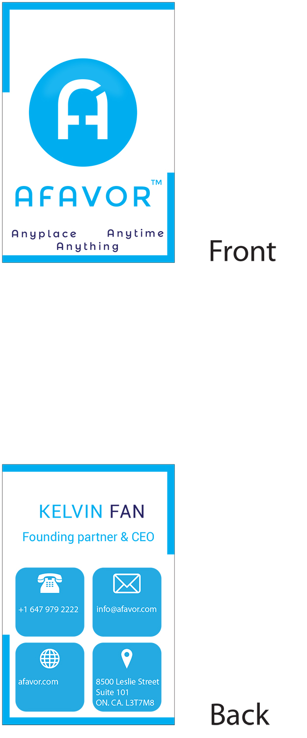 Design de Carte de Visite par paolace pour AFAVOR | Design #14216102
