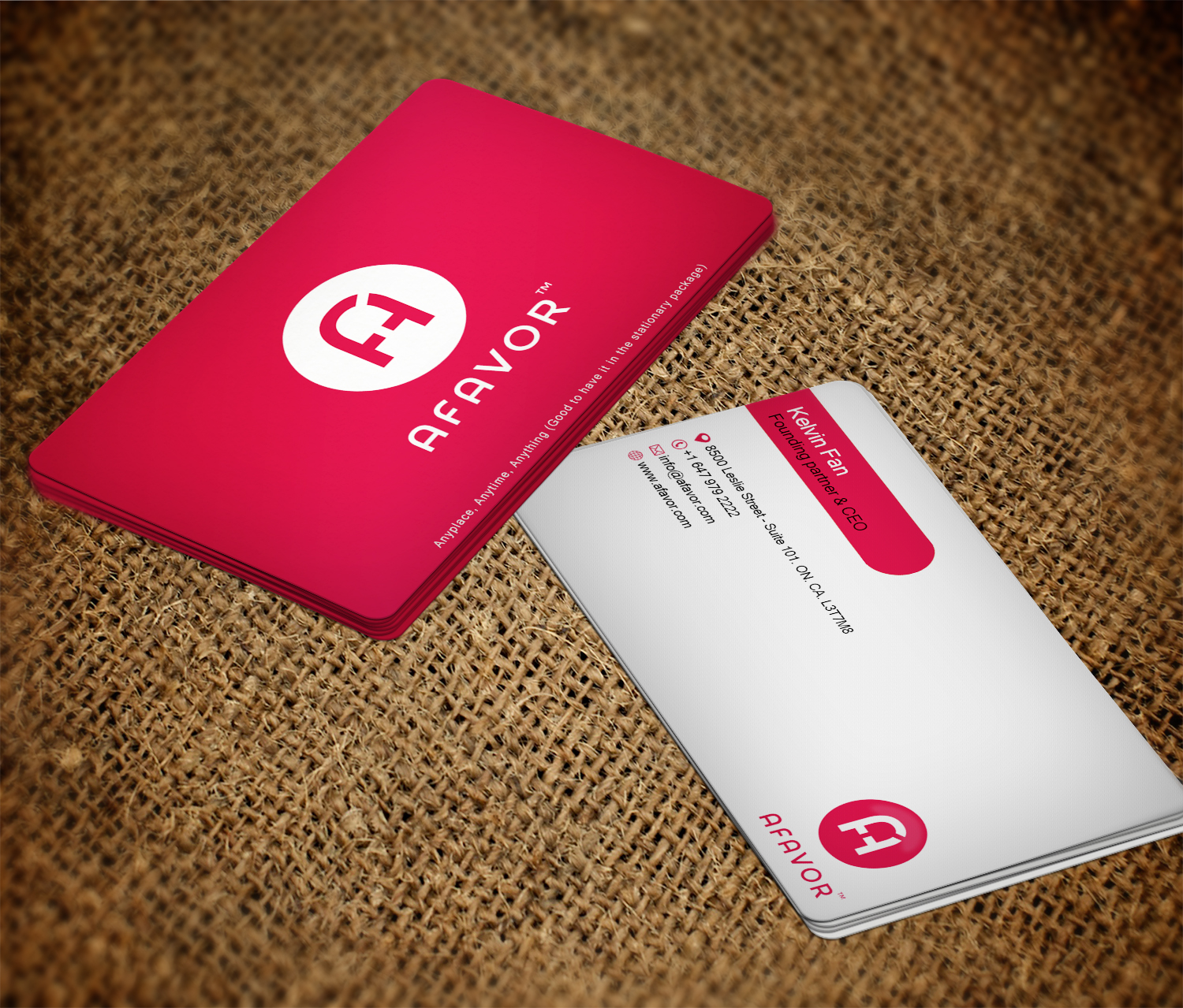 Diseño de Tarjeta de Presentación por Imagine Box para AFAVOR | Diseño #14115988