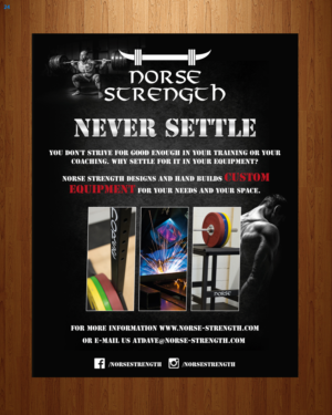 Flyer Design by uniquedesign10 for Norse Strength | Design: #14115562