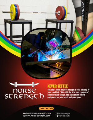 Flyer Design by Gfx.26™ for Norse Strength | Design: #14135040