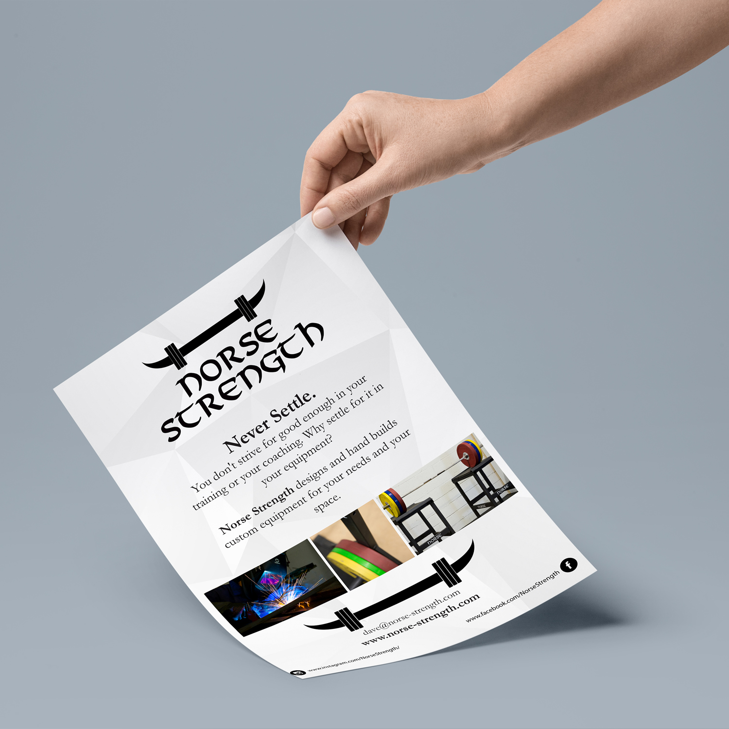Flyer Design by Teos for Norse Strength | Design #14156233