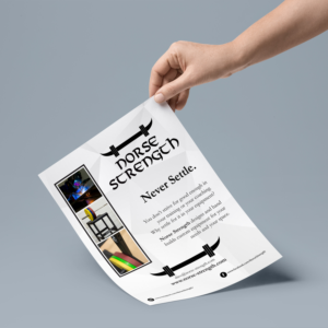 Flyer Design by Teos for Norse Strength | Design #14159809