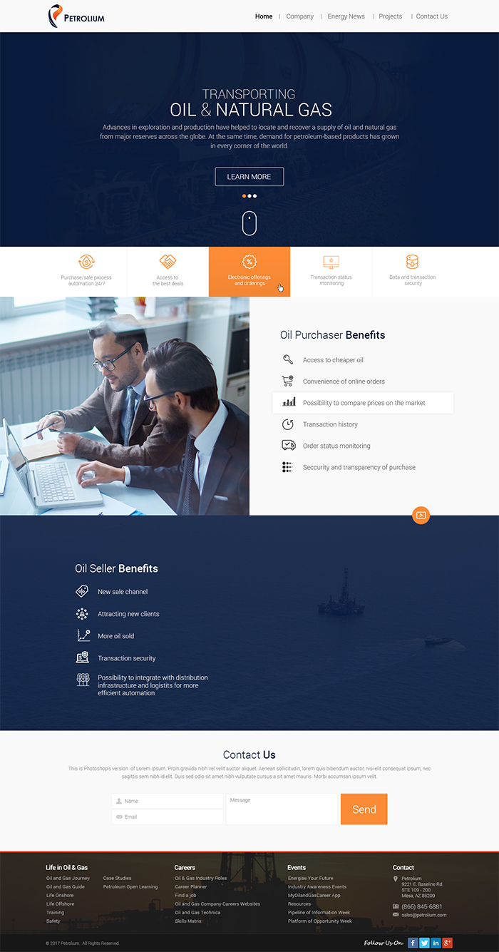 Web Design par Designcraft pour Offshore Instruments sp. z o.o. sp. k. | Design #14147678