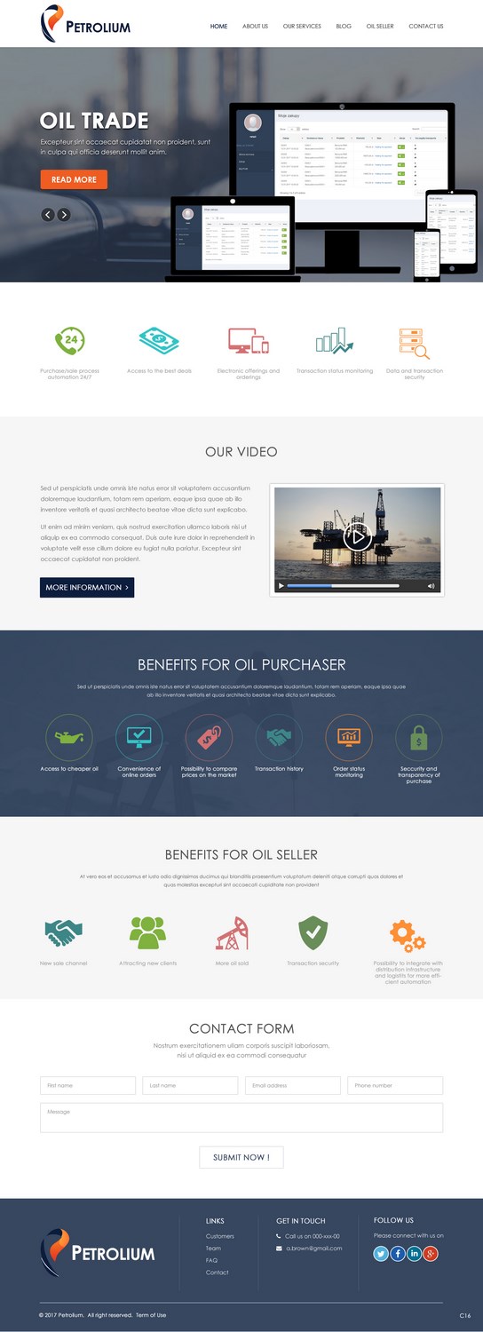 Web Design by pb for Offshore Instruments sp. z o.o. sp. k. | Design #14122329
