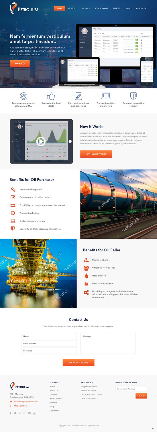 Web Design by pb for Offshore Instruments sp. z o.o. sp. k. | Design #14177672