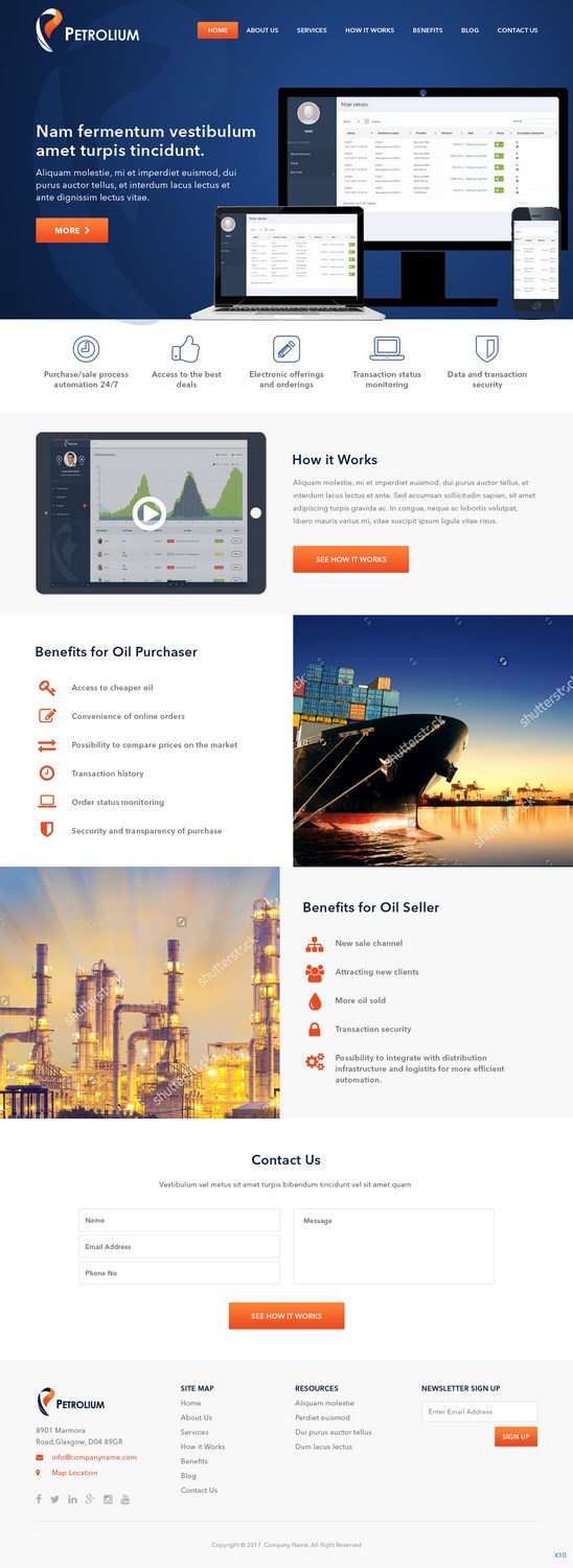 Web Design by pb for Offshore Instruments sp. z o.o. sp. k. | Design #14209056