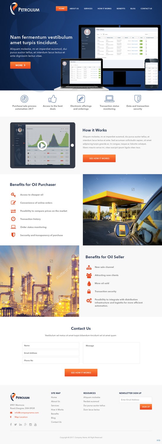 Web Design by pb for Offshore Instruments sp. z o.o. sp. k. | Design #14230488