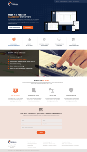 Web Design by GK for Offshore Instruments sp. z o.o. sp. k. | Design #14159414