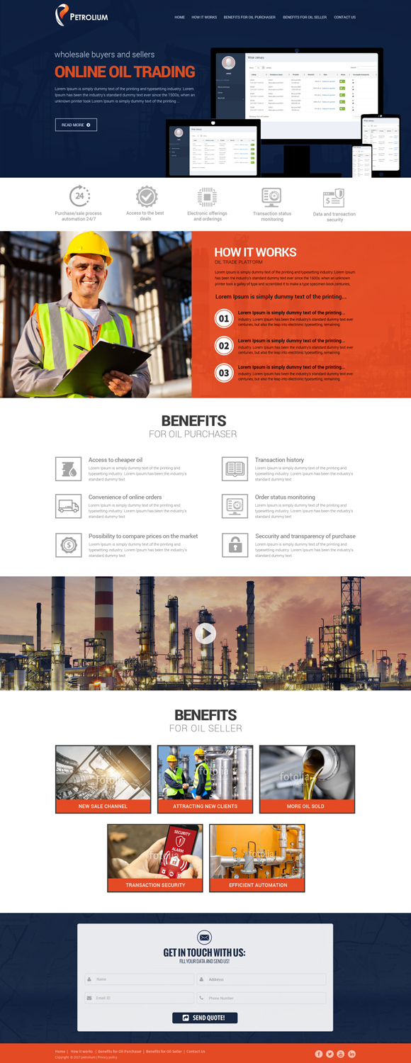 Web Design by Dream Logo Design for Offshore Instruments sp. z o.o. sp. k. | Design #14145508