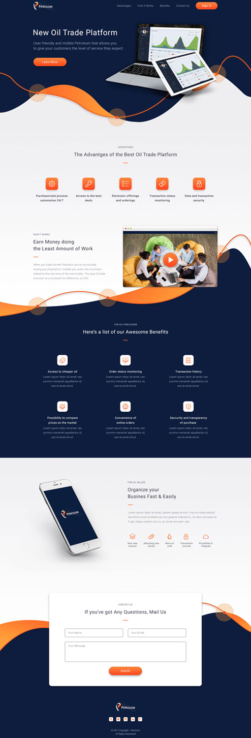 Web Design by ira05005 for Offshore Instruments sp. z o.o. sp. k. | Design #14179986