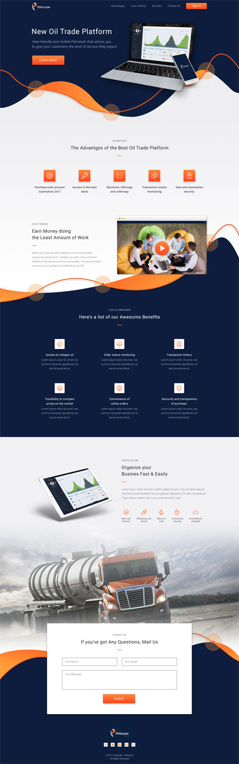 Web Design by ira05005 for Offshore Instruments sp. z o.o. sp. k. | Design #14199720