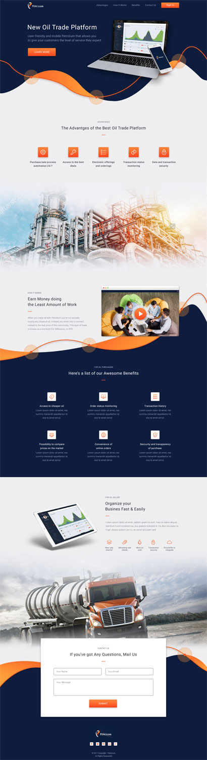 Web Design par ira05005 pour Offshore Instruments sp. z o.o. sp. k. | Design #14212519