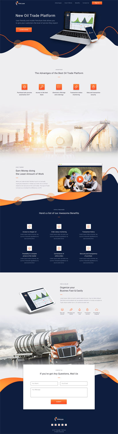 Web Design par ira05005 pour Offshore Instruments sp. z o.o. sp. k. | Design #14219288