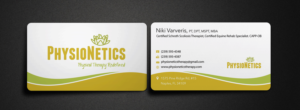 New look while maintaining the Brand identification! | Business Card Design by Riz'
