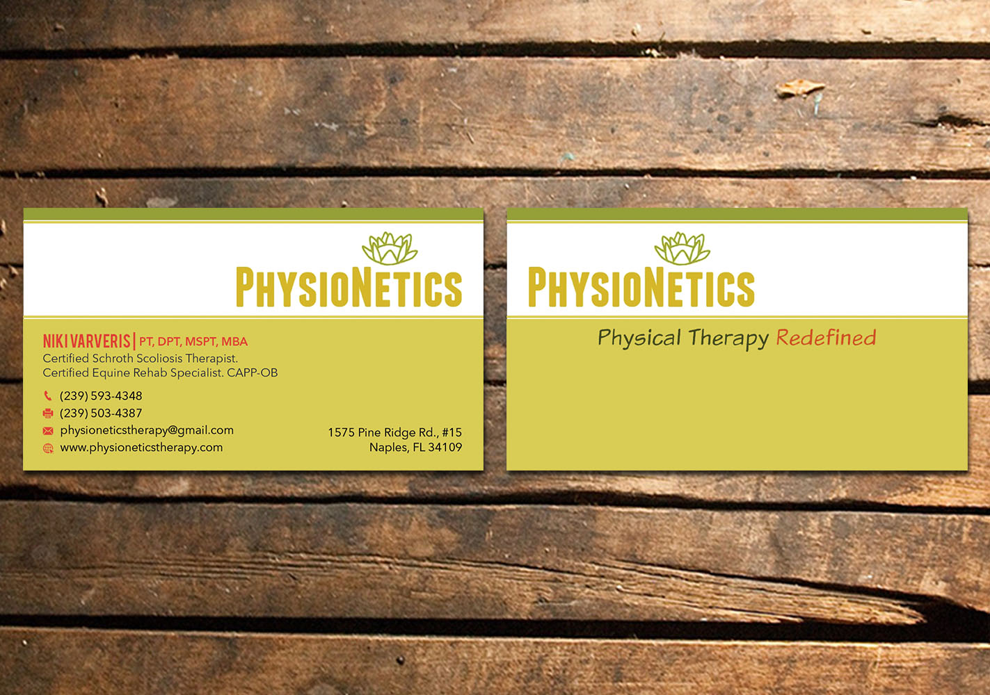 Design de Carte de Visite par Verified artistry (Design garden) pour PhysioNetics | Design #14155968