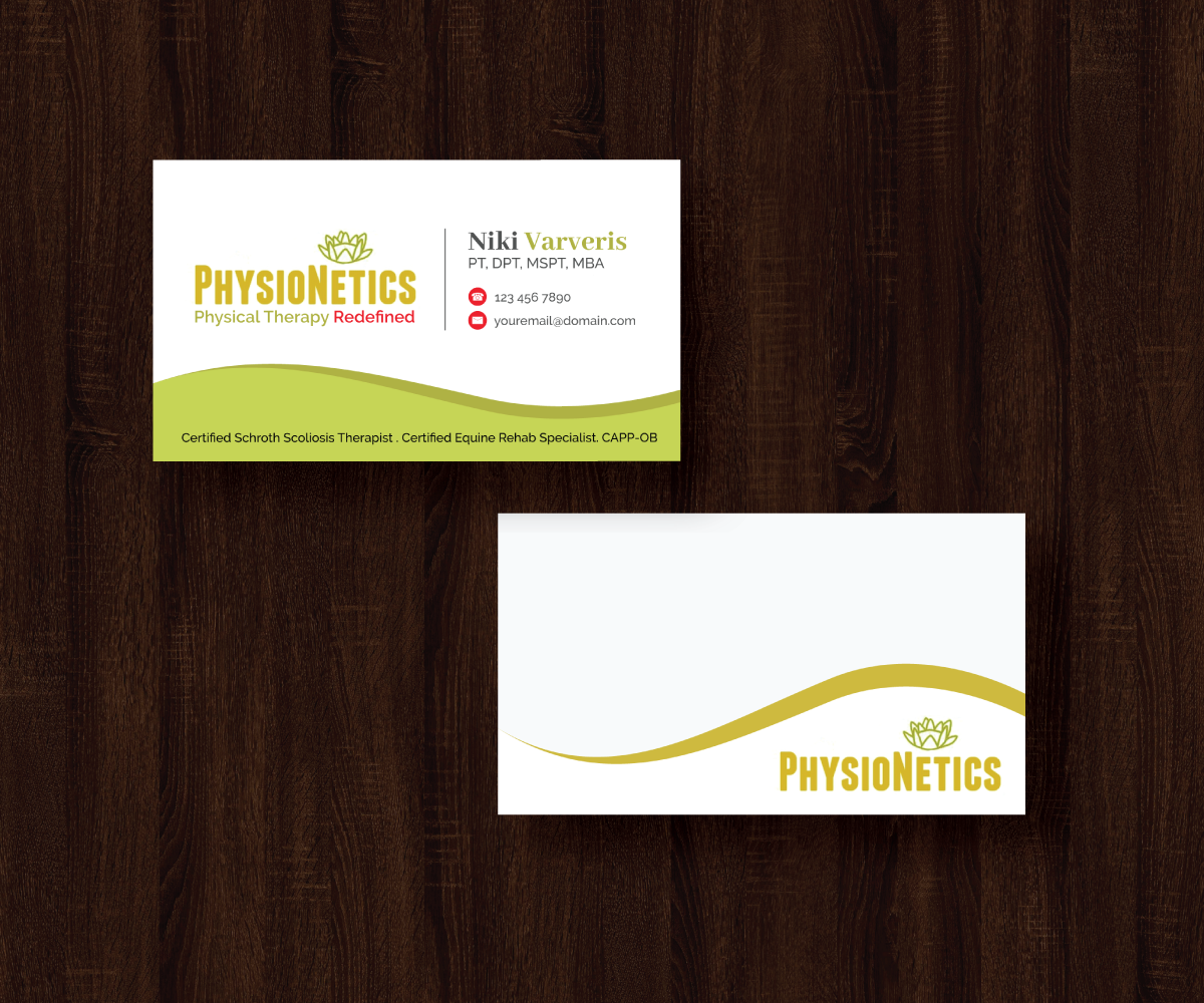 Business Card Design by JK18 for PhysioNetics | Design #14128443