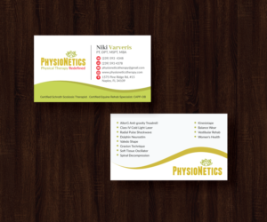 Design de Carte de Visite par JK18 pour PhysioNetics | Design : #14131389