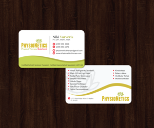 Business Card Design by JK18 for PhysioNetics | Design: #14134905