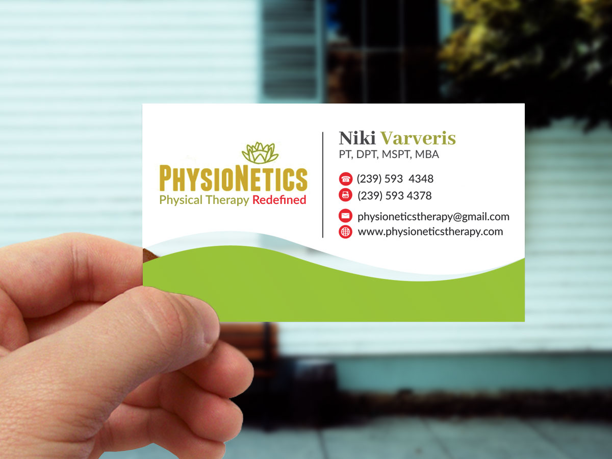 Visitenkarten-Design von JK18 für PhysioNetics | Design #14151279