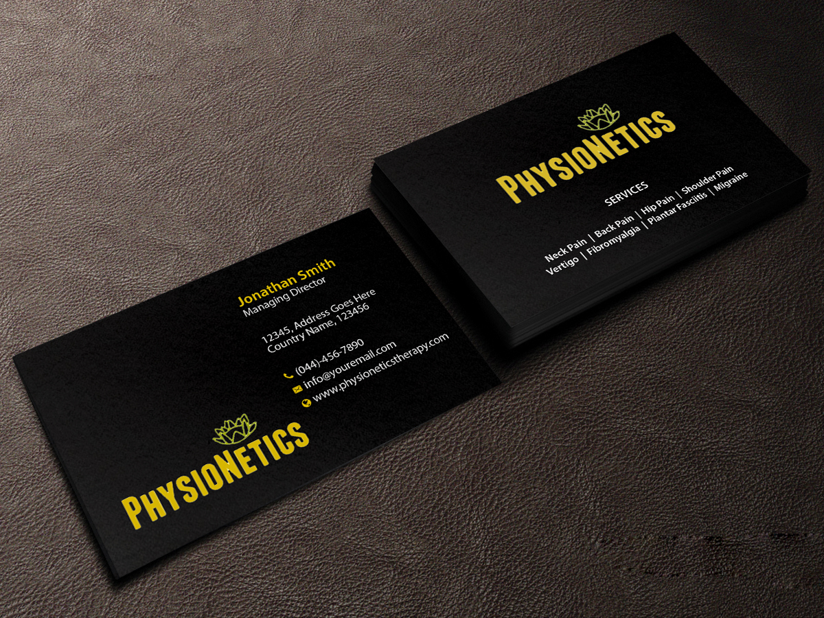 Business Card Design by Creations Box 2015 for PhysioNetics | Design #14136222