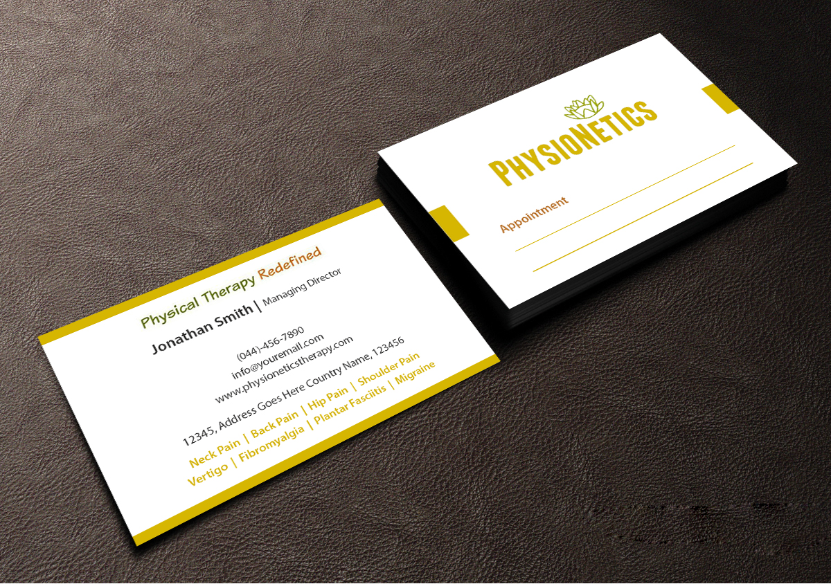 Design de Carte de Visite par Creations Box 2015 pour PhysioNetics | Design #14136226