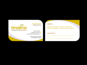 Business Card Design by Creations Box 2015 for PhysioNetics | Design: #14136231