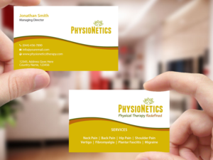 Business Card Design by Creations Box 2015 for PhysioNetics | Design: #14136234