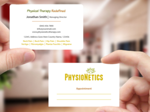 Design de Carte de Visite par Creations Box 2015 pour PhysioNetics | Design : #14136237