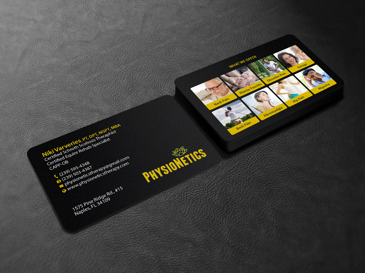 Design de Carte de Visite par Creations Box 2015 pour PhysioNetics | Design #14147251