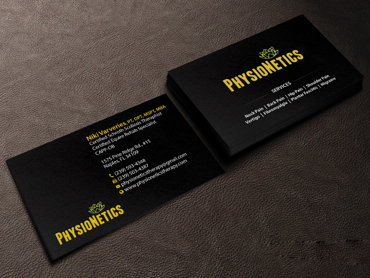 Design de Carte de Visite par Creations Box 2015 pour PhysioNetics | Design #14147252