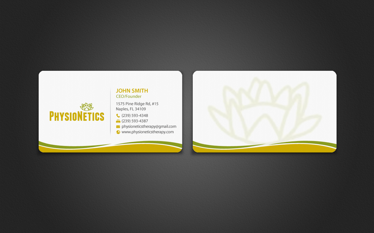 Business Card Design by chandrayaan.creative for PhysioNetics | Design #14140065