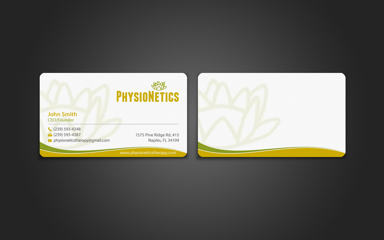 Design de Carte de Visite par chandrayaan.creative pour PhysioNetics | Design #14140067