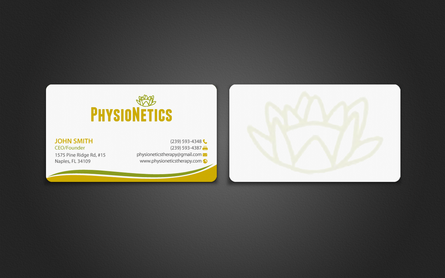 Design de Carte de Visite par chandrayaan.creative pour PhysioNetics | Design #14140097