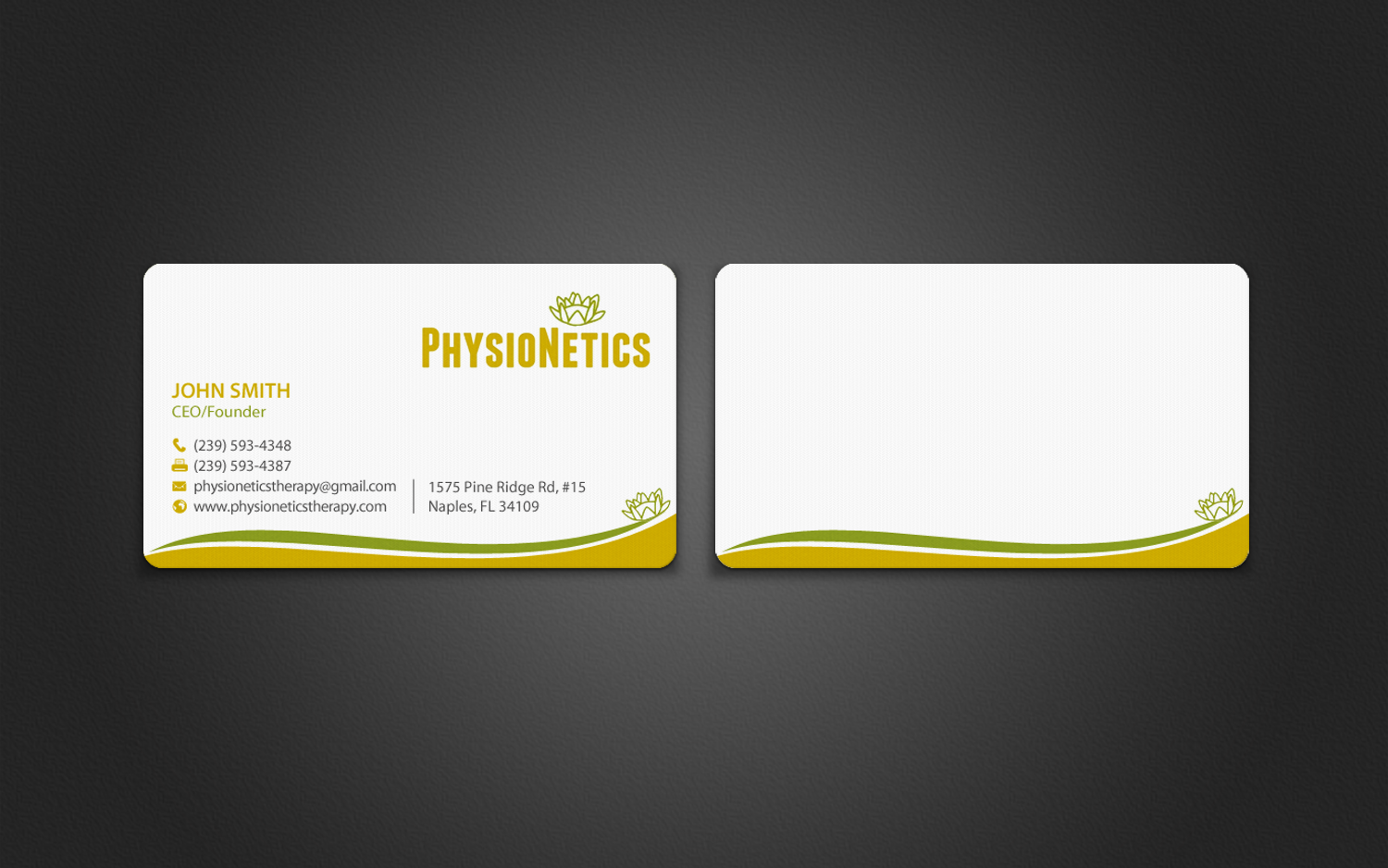 Business Card Design by chandrayaan.creative for PhysioNetics | Design #14140098