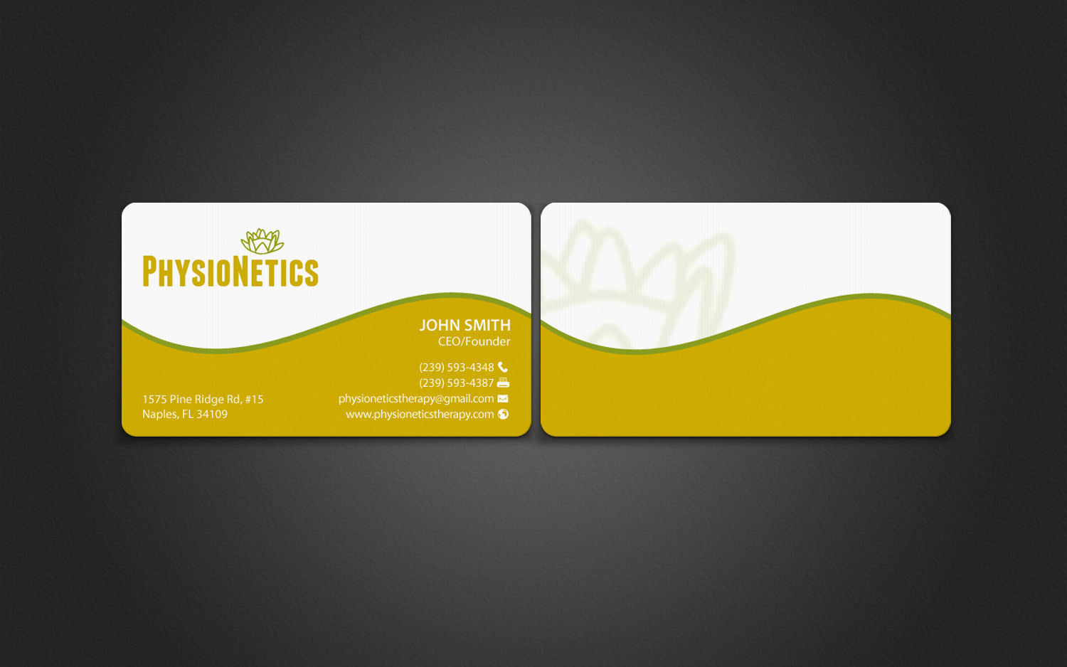 Business Card Design by chandrayaan.creative for PhysioNetics | Design #14140099