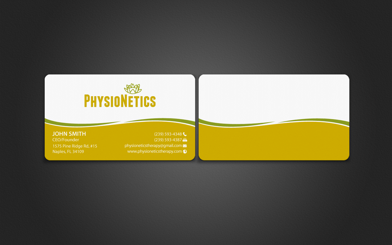 Business Card Design by chandrayaan.creative for PhysioNetics | Design #14141932