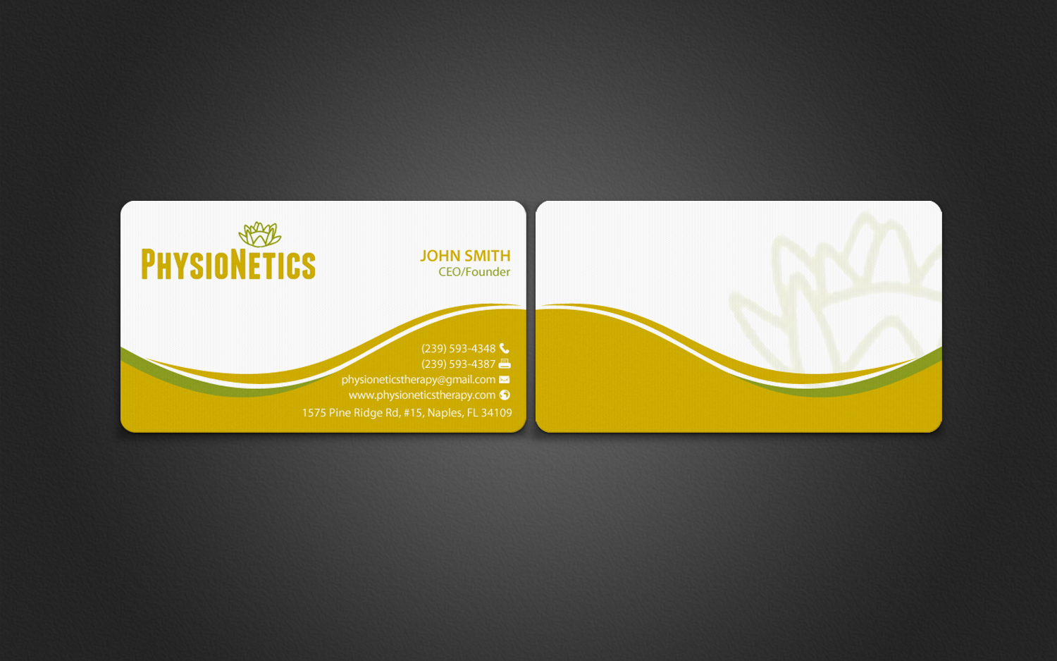 Design de Carte de Visite par chandrayaan.creative pour PhysioNetics | Design #14141961