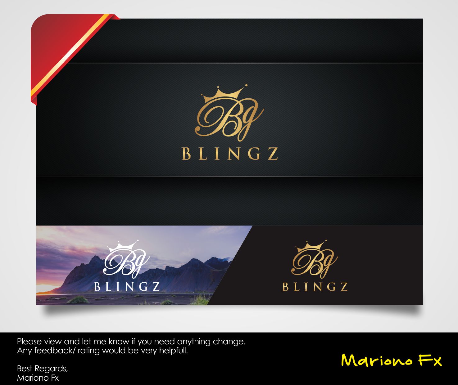 Logo Design by Mariono Fx for BLINGZ | Design #14126251
